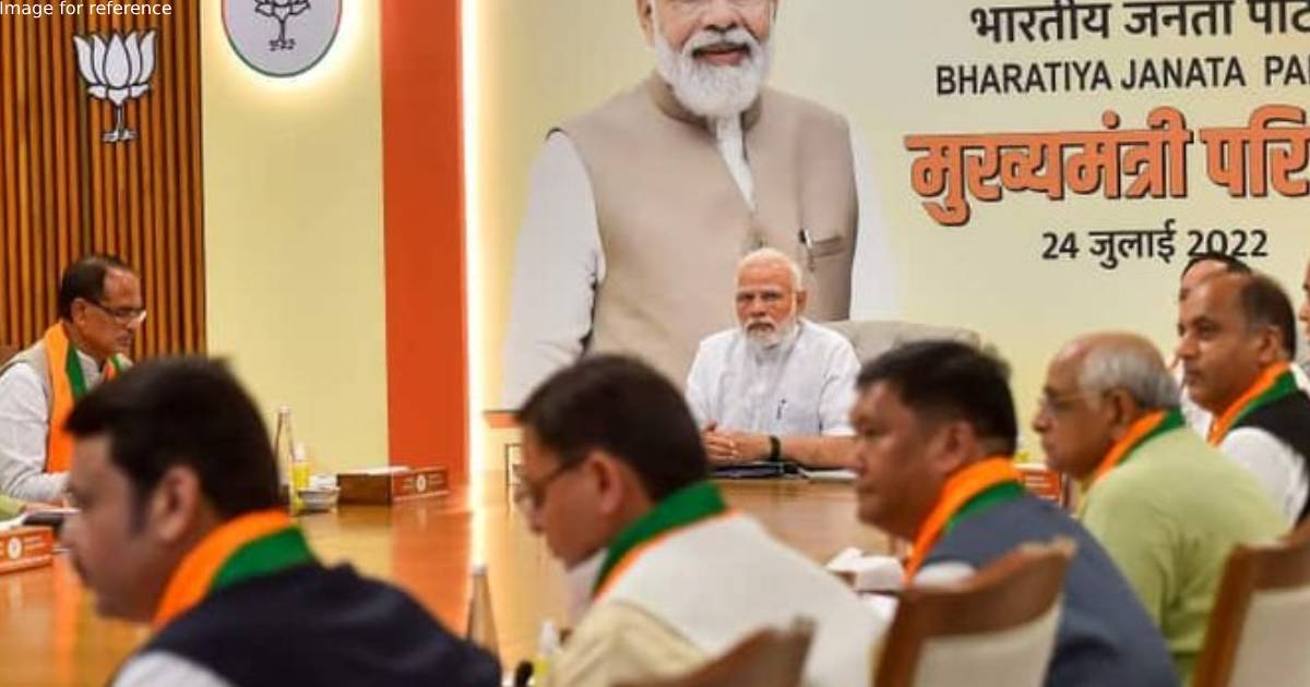 PM Modi takes part in Mukhyamantri Parishad meeting at BJP headquarters in Delhi
